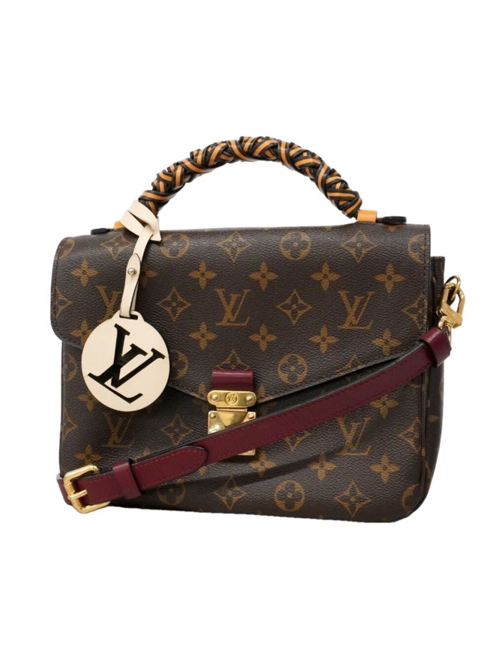 Louis Vuitton Handbag Monogram Pochette Metis MM Brown 2-Way Bag
